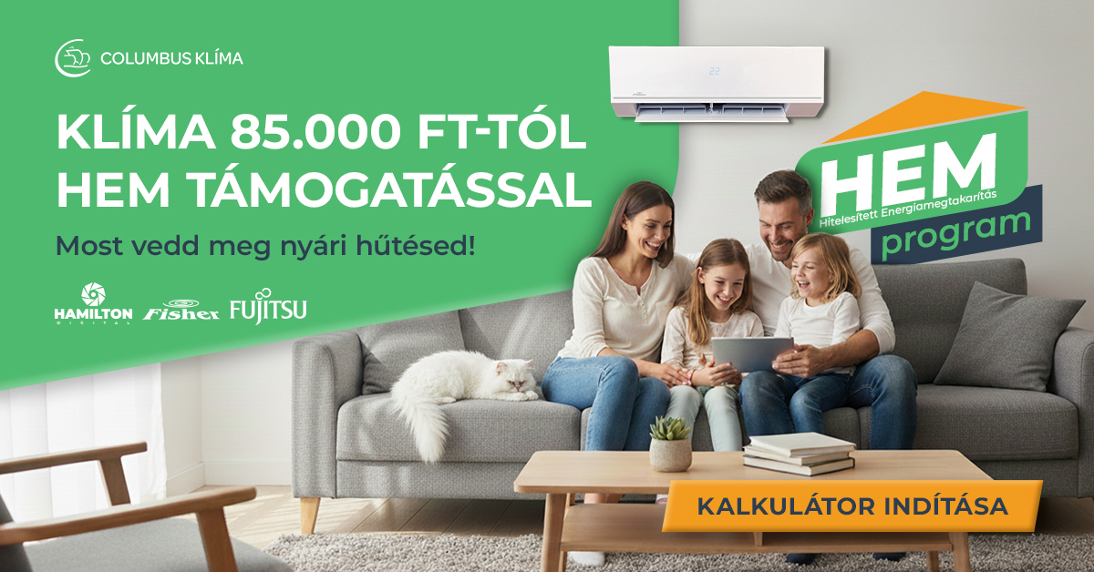 Klíma 85.000 Ft-tól